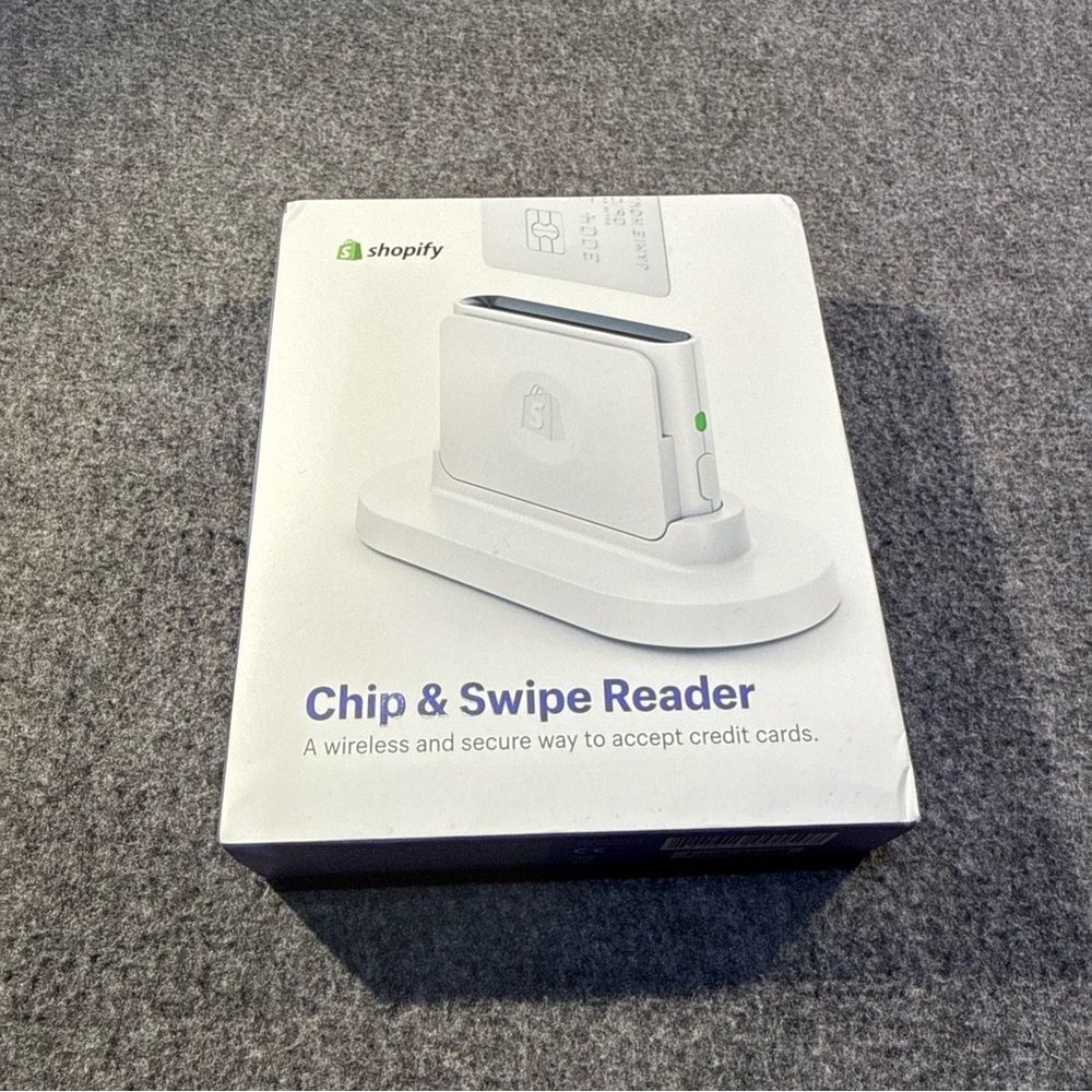 Shopify Chip & Swipe Reader - White (8541732075) New In Box Sealed